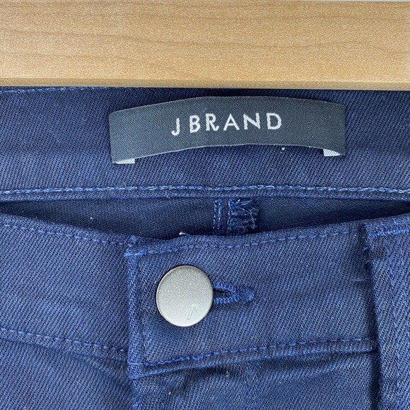 J Brand Mid Rise Crop Skinny Stretch Capri Blue - Picture 3 of 9